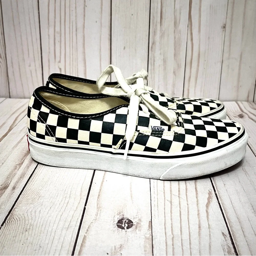 Vans Checkered Black and White Unisex Shoes Mens 5 Women’s 6.5 - Picture 5 of 8